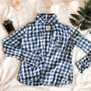 Blue & White Flannel